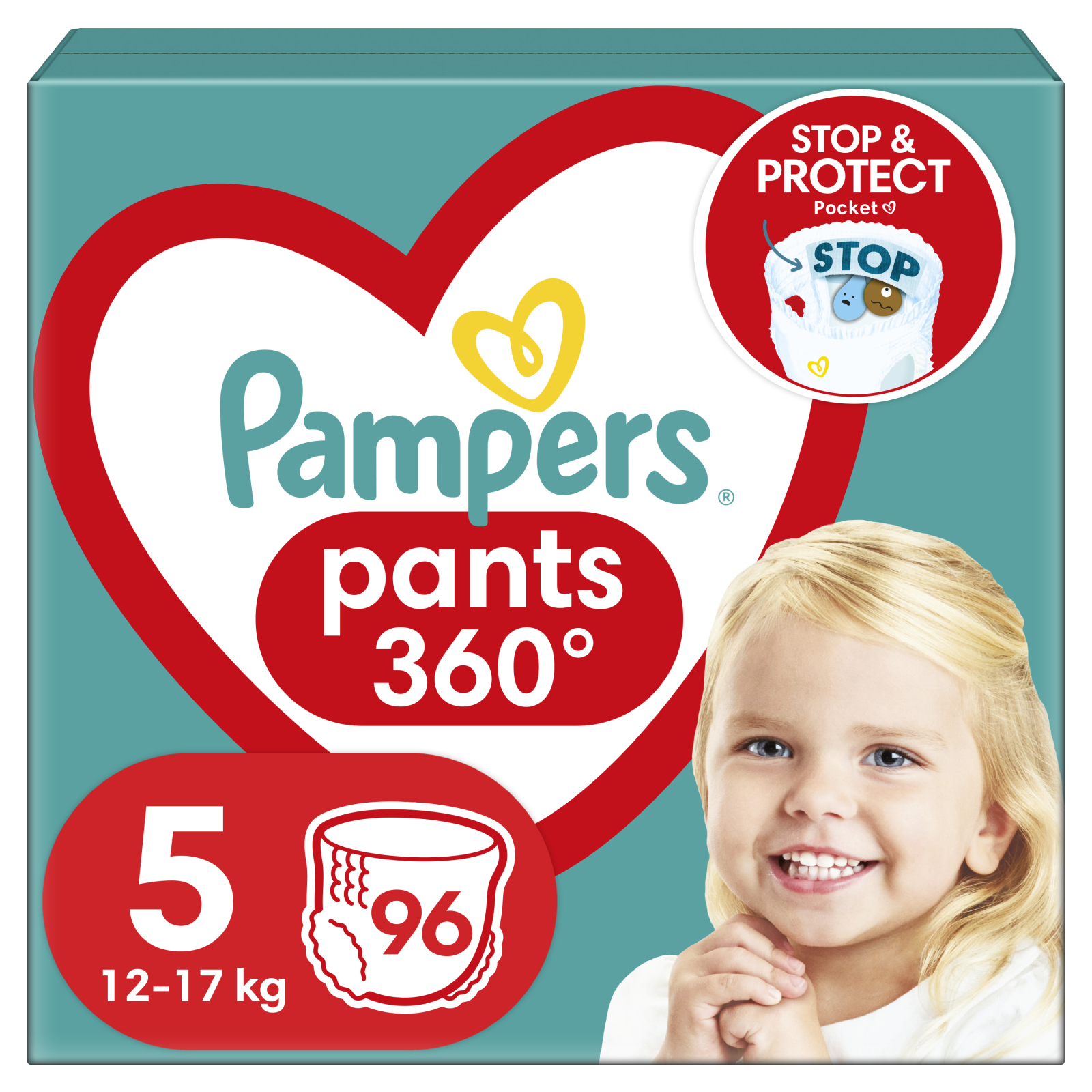 Подгузники Pampers трусики Pants Junior Размер 5 (12-17 кг) 22 шт (8006540067772)