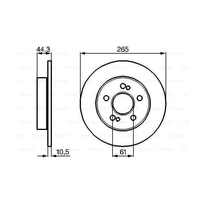Тормозной диск Bosch 0 986 478 758 изображение 5