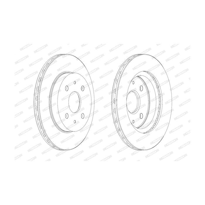 Тормозной диск FERODO DDF1774C