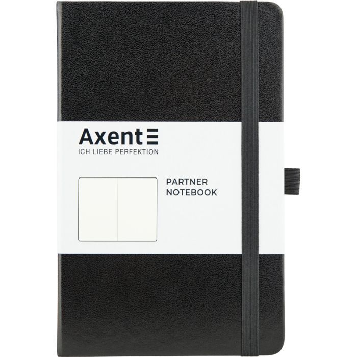 Книга записная Axent Partner 125х195 мм без линовки 96 листов Черная (8307-01-A)