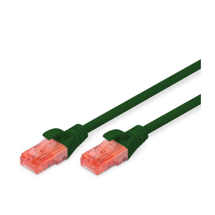 Патч-корд 1м, CAT 6 UTP, AWG 26/7, Cu, LSZH, green Digitus (DK-1617-010/G)