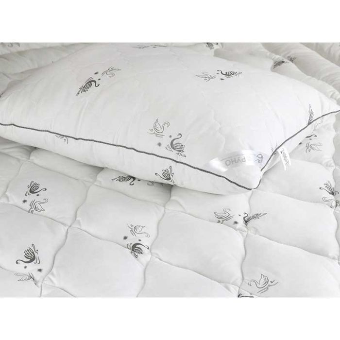 Одеяло Руно из искусственного лебединого пуха Silver Swan демисезонное 1 (321.52_Silver Swan_demi) изображение 5