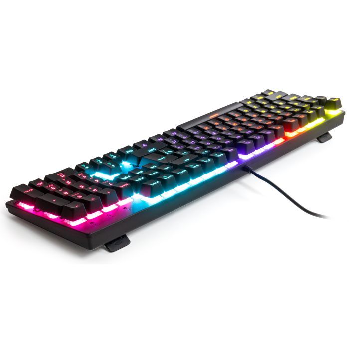 Клавиатура Vinga KBGM-100 LED Blue Switch USB Black (KBGM-100 Black) изображение 4