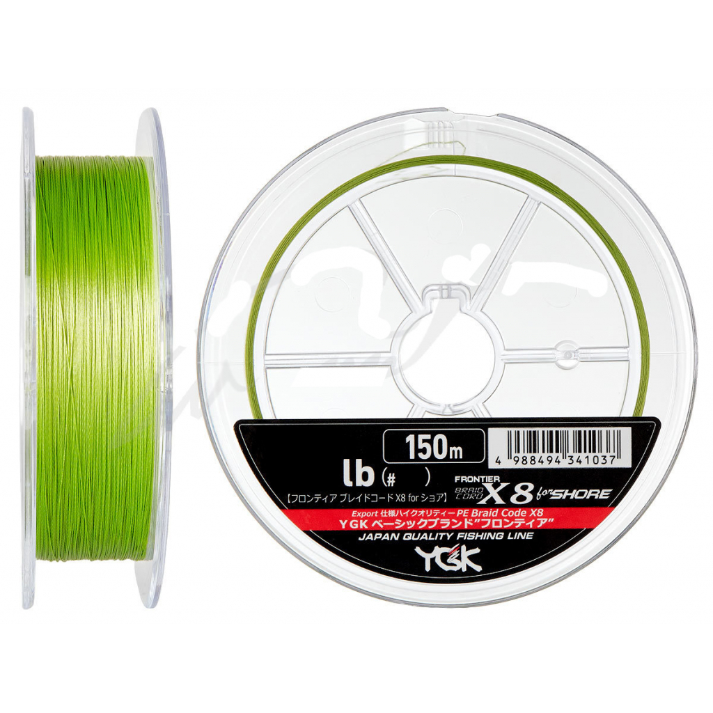Шнур YGK Frontier Braid Cord X8 150m Green 2.0/0.235mm 30lb/13.5kg (5545.02.99) зображення 2