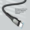 Дата кабель USB-C to USB-C 1.0m PD Fast Charging 65W 3А grey ColorWay (CW-CBPDCC040-GR) зображення 5