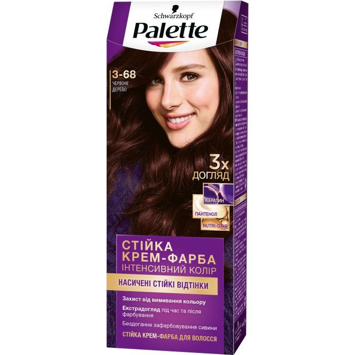 Краска для волос Palette 3-68 Красное дерево 110 мл (4015100431698)