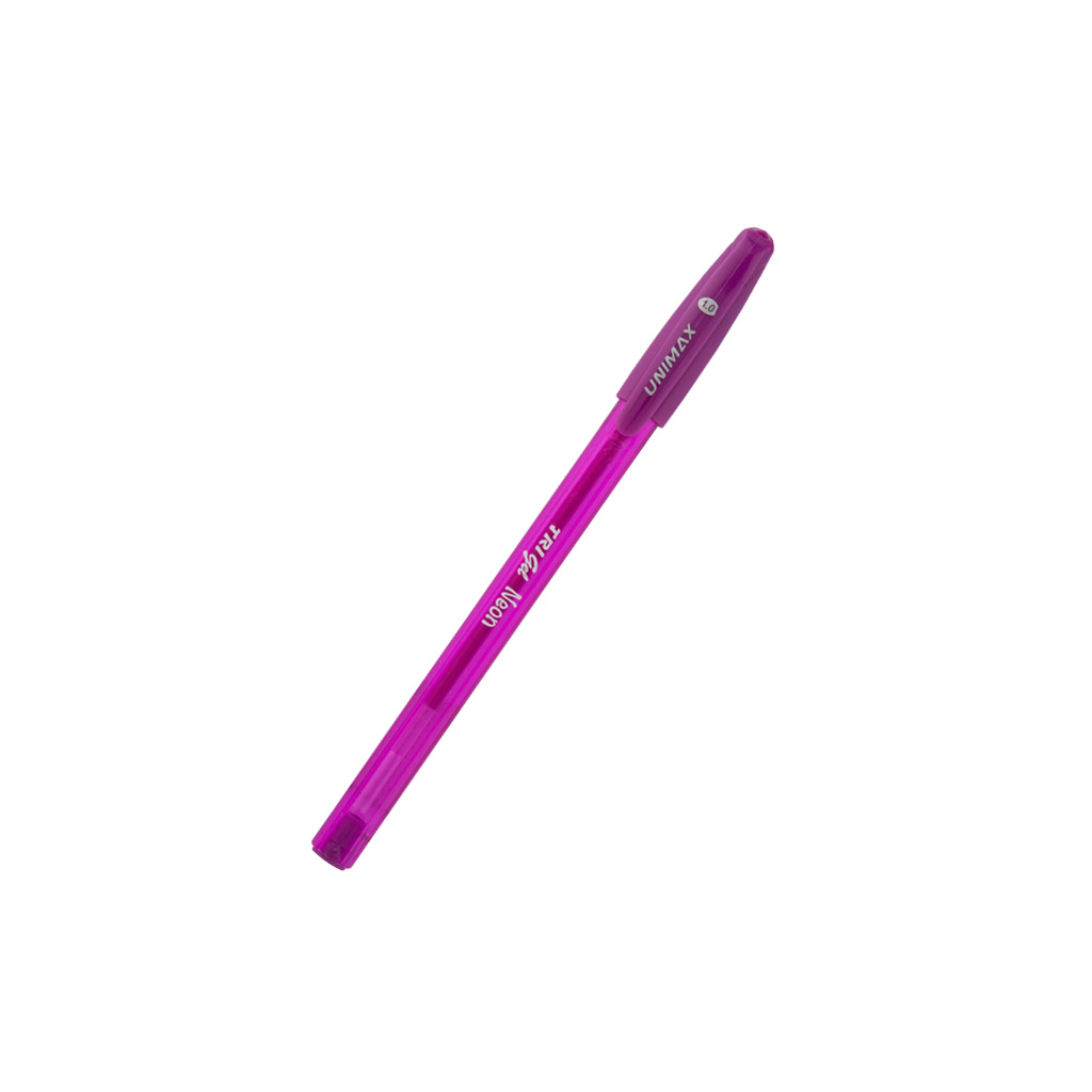 Ручка гелевая Unimax набор Trigel Neon ассорти неоновых цветов 1 мм 6 шт. (UX-143) изображение 2