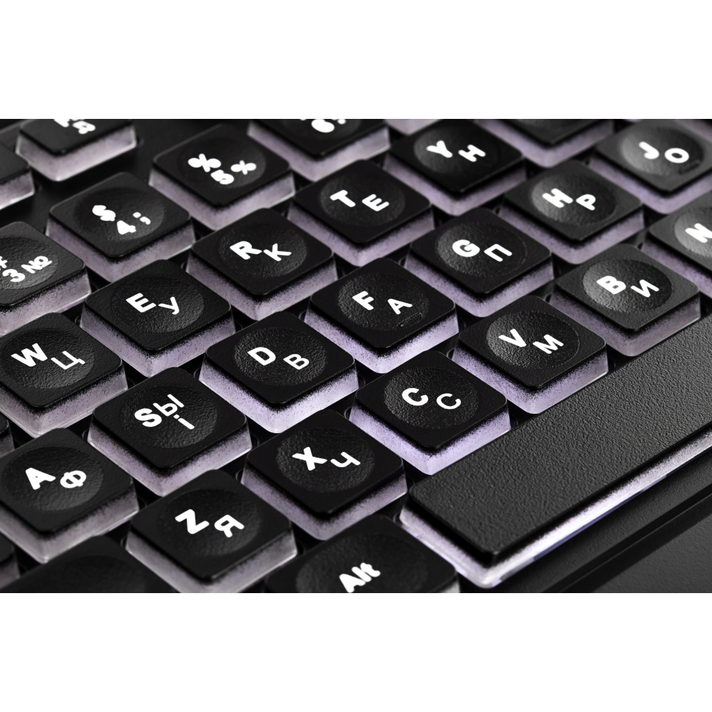 Клавіатура 2E KS120 White backlight USB Black (2E-KS120UB) зображення 12