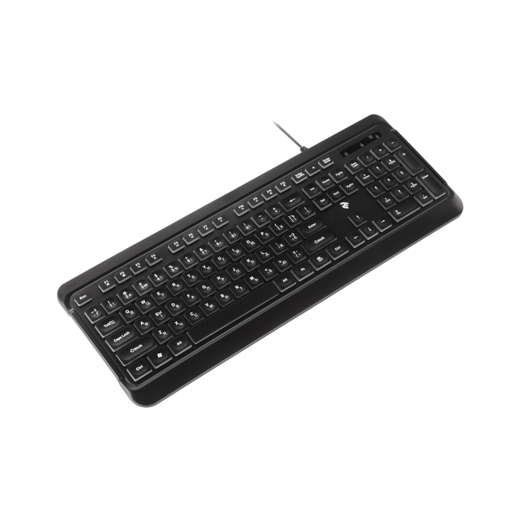 Клавиатура 2E KS120 White backlight USB Black (2E-KS120UB) изображение 6