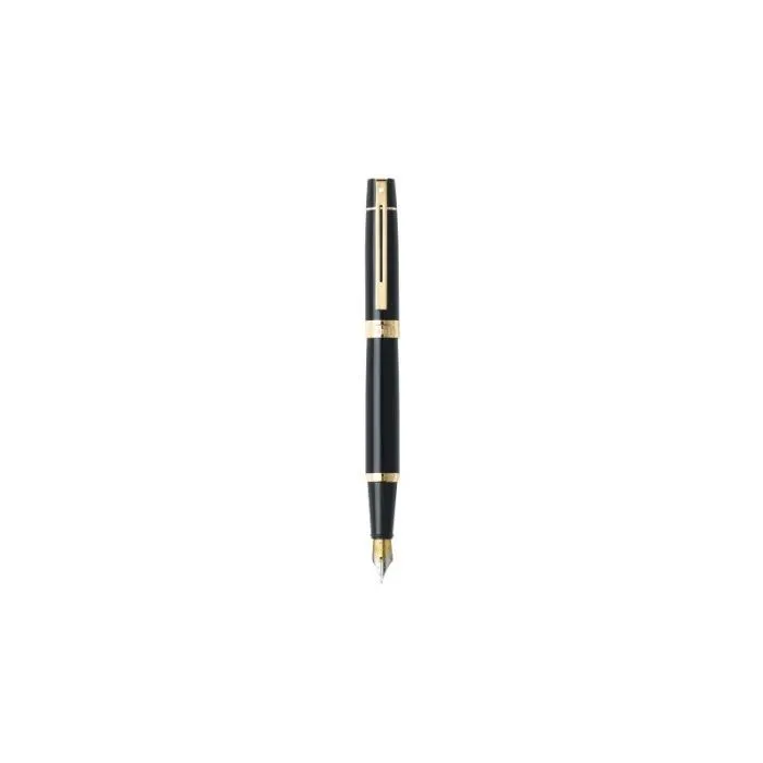 Ручка пір'яна Sheaffer Gift Collection 300 Glossy Black GT  FP M (Sh932504)
