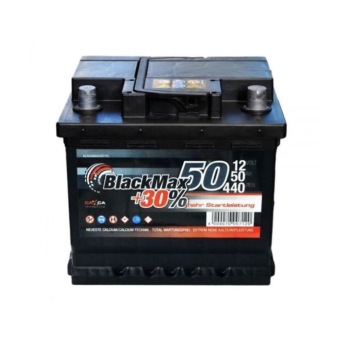 Аккумулятор автомобильный BlackMax 50A (B3002)