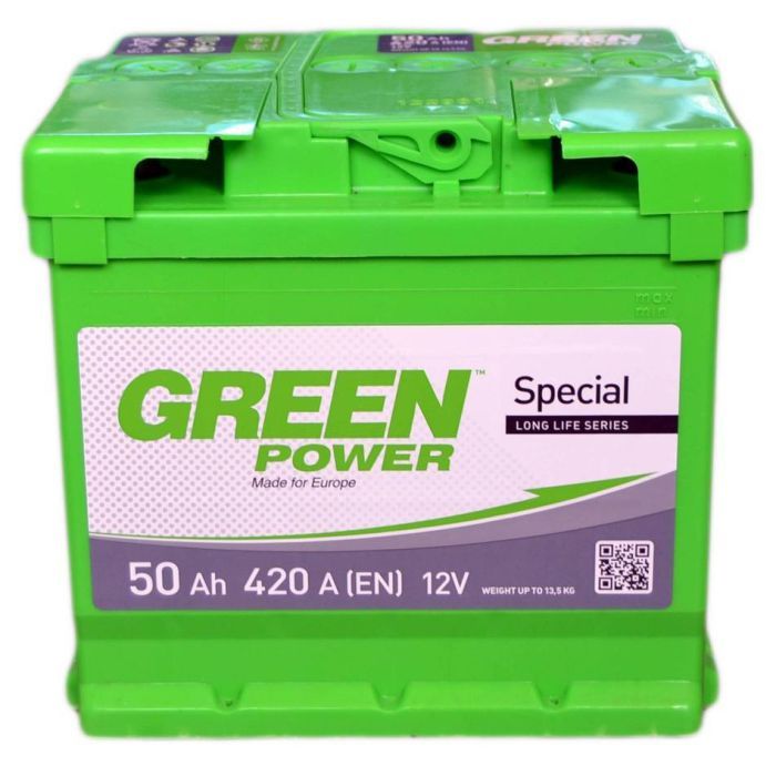 Аккумулятор автомобильный GREEN POWER 50Аh (000022354)