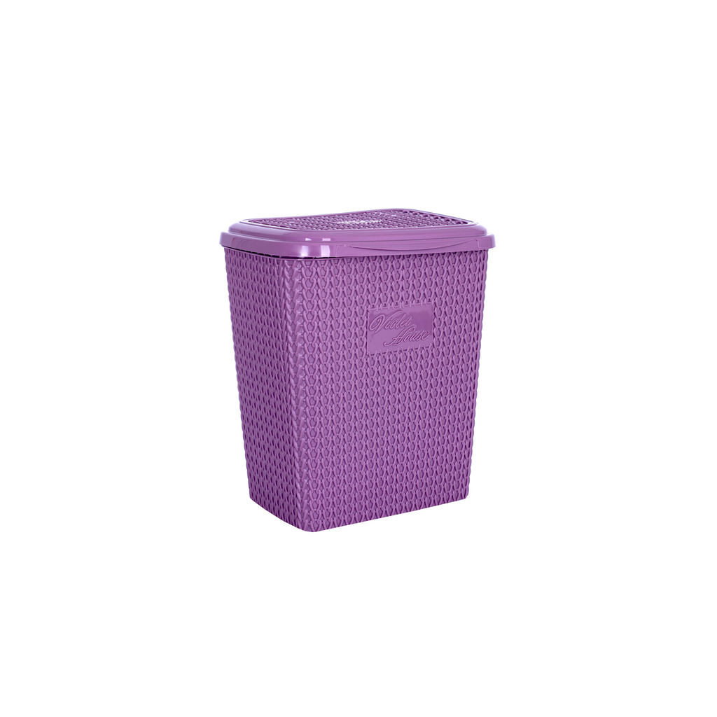 Корзина для хранения Violet House Виолетта для порошка с крышкой Plum 8 л (0028 Виолетта PLUM)