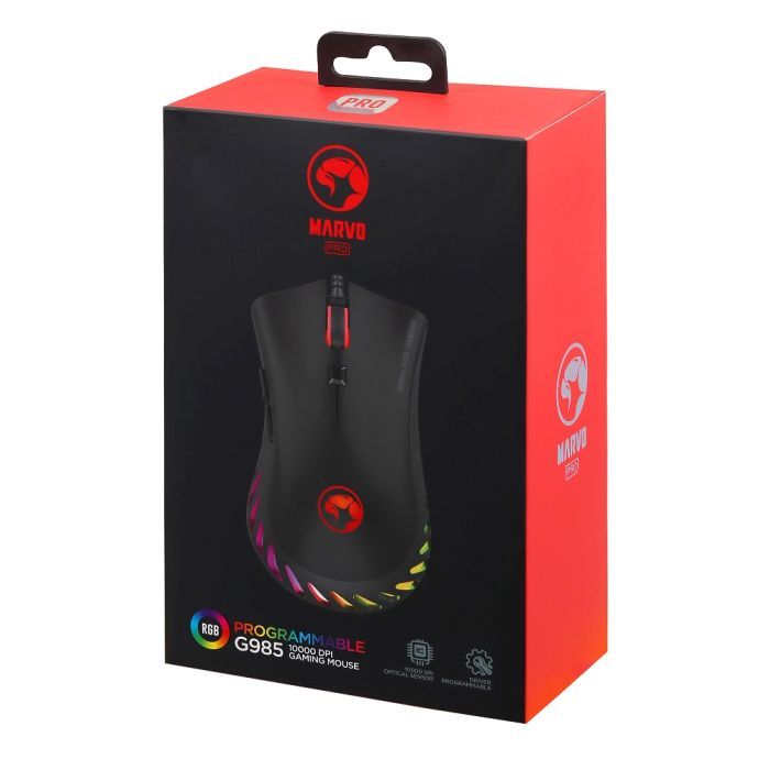 Мышка Marvo G985 RGB-LED USB Black (G985) изображение 6