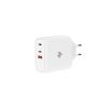 Зарядний пристрій 2E USB-C Wall Charger GaN 65W, white (2E-WC3USB65W-W)