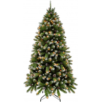Photos - Christmas Tree Triumph Tree Штучна ялинка  з шишками Empress зелена, led 288 ламп, 2,15 м 