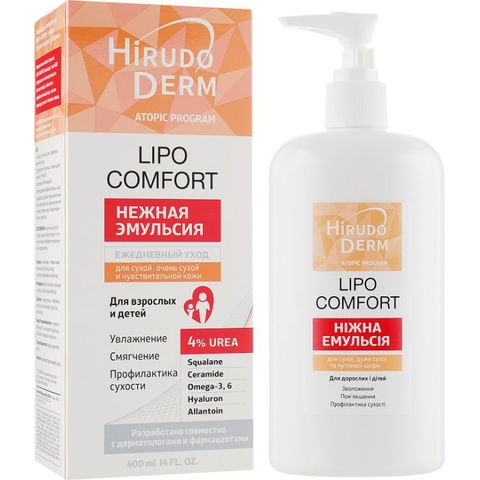 Крем для тіла Біокон Hirudo Derm Atopic Program Lipo Comfort 400 мл (4820160038127)