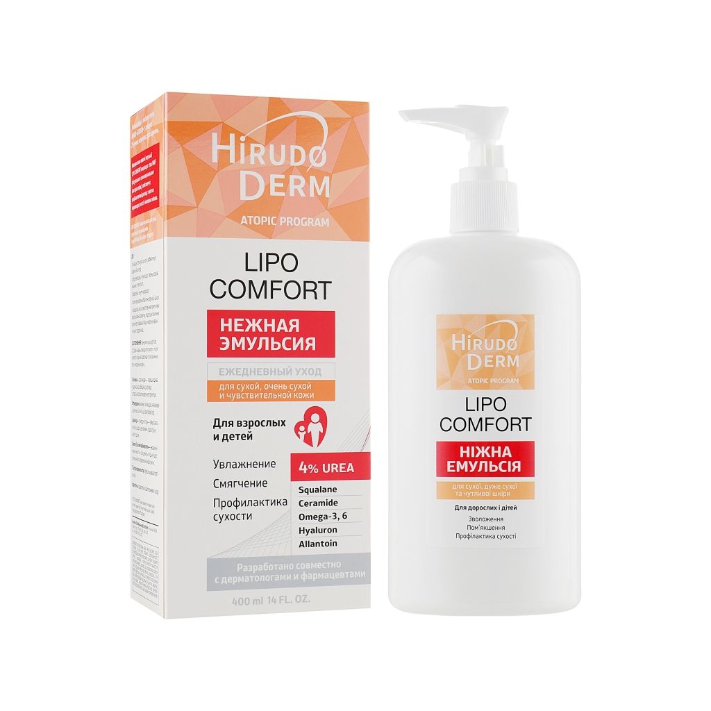 Крем для тела Біокон Hirudo Derm Atopic Program Lipo Comfort 400 мл (4820160038127)