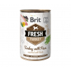 Консервы для собак Brit Fresh Turkey/Peas 400 г (с индейкой и горошком) (8595602533879)