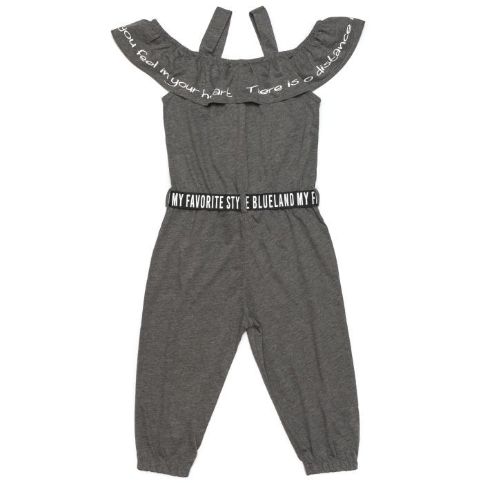 Комбинезон детский Blueland с оборкой (2476-140G-gray) изображение 2