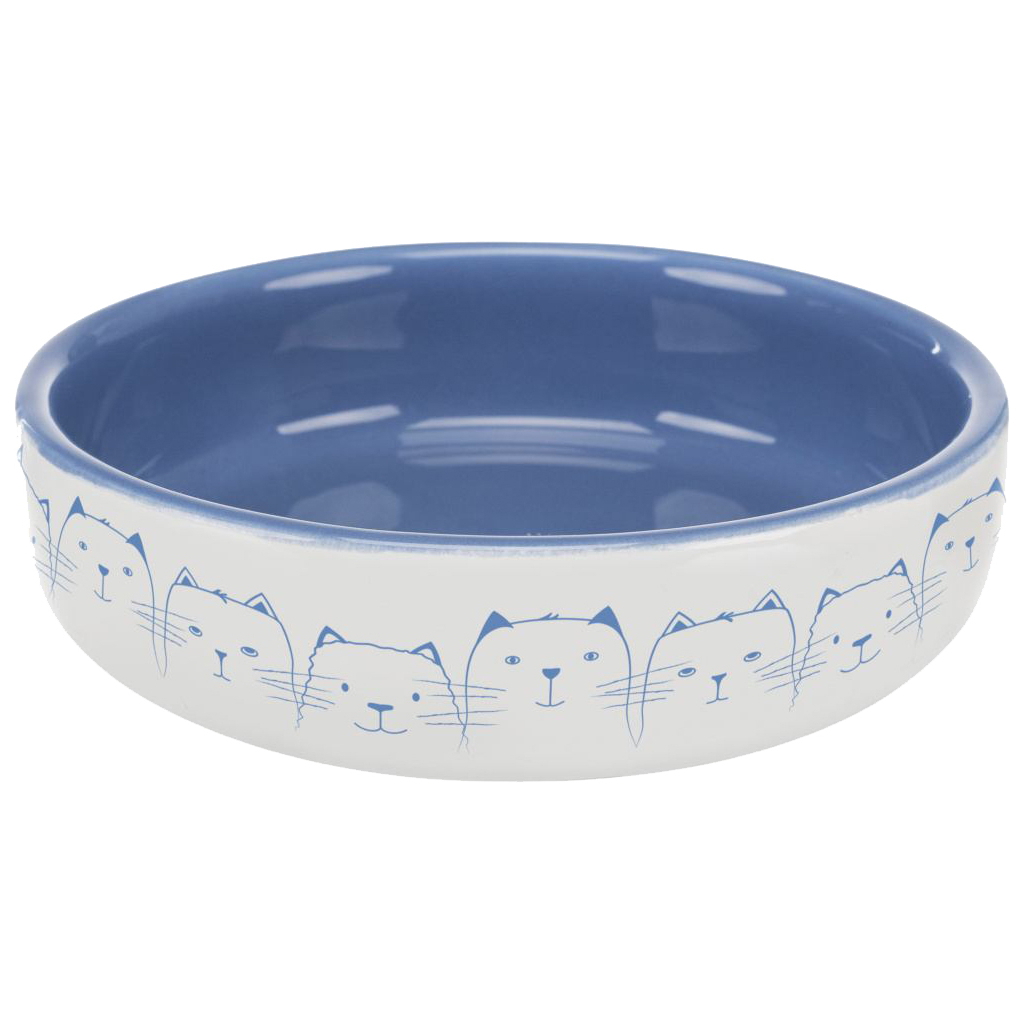 Посуда для кошек Trixie 300 мл/15 см (синяя) (4011905247700)