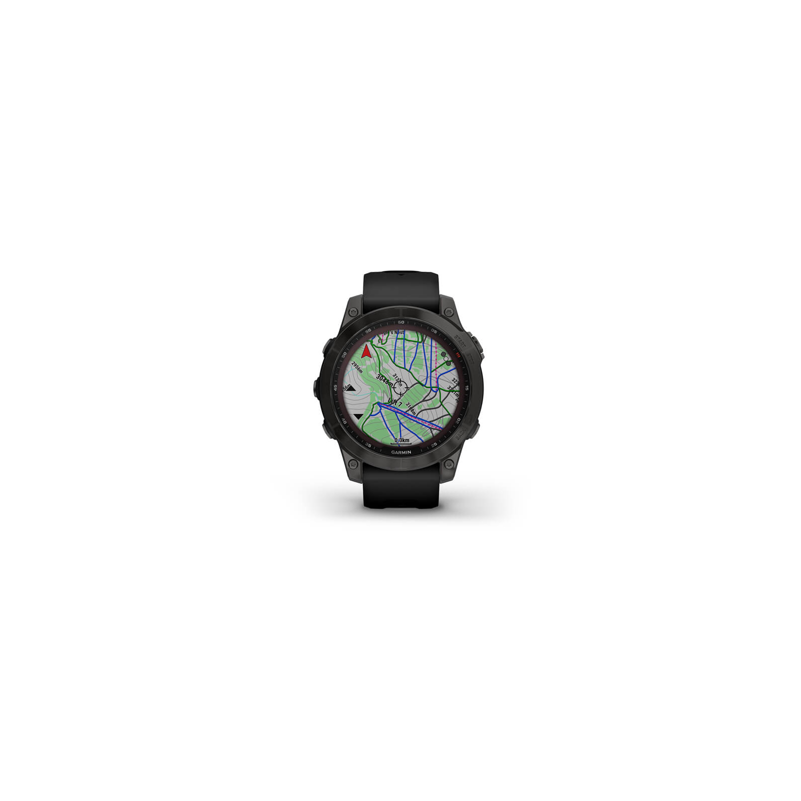 Смарт-часы Garmin fenix 7 Sapph Solar, Carbon Gray DLC Ti w/Black Band, GPS (010-02540-21) изображение 4