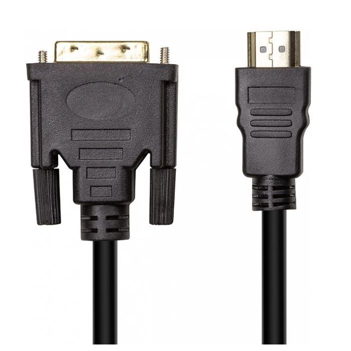 Кабель мультимедійний HDMI (M) to DVI (M), 1.8m PowerPlant (CA912568)