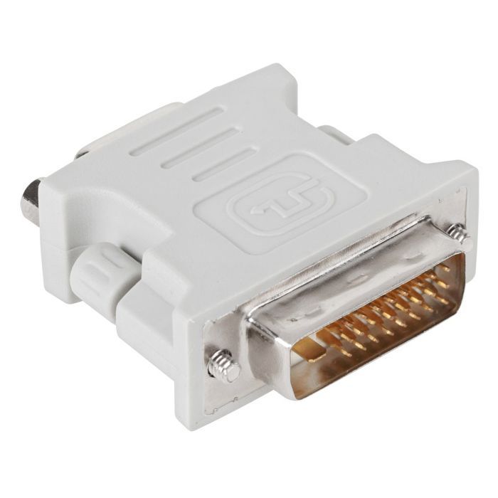 Переходник DVI-D M to VGA F, white PowerPlant (CA910298)
