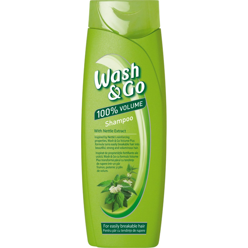 Шампунь Wash&Go с экстрактом крапивы для ломких волос 400 мл (8008970042268)