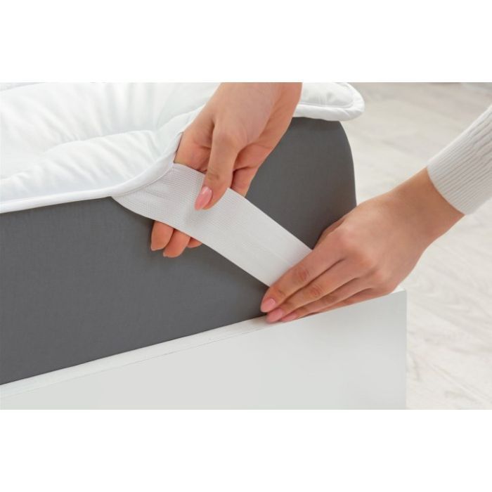 Наматрацник MirSon Eco Light №1718 Cotton Air-line на резинці по кутках White 100x200 см (2200002889452) зображення 5