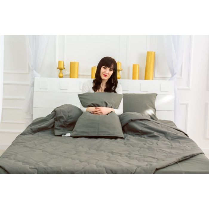 Одеяло MirSon Летний комплект №2615 EcoSilk 16-5803 Geronimo одеяло 2 х 14 (2200003109733) изображение 4