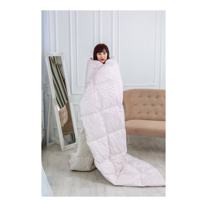 Одеяло MirSon пуховое 1838 Bio-Pink 90 пух деми 140x205 см (2200003013481) изображение 5
