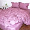 Постільна білизна MirSon Satin Stripe 30-0008 Smoky Pink 2х143х210 сімейний (2200005250327) зображення 3