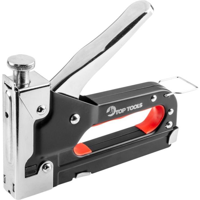 Степлер строительный Top Tools + антистеплер 6-14 мм, тип скоб J/53 (41E915) изображение 3