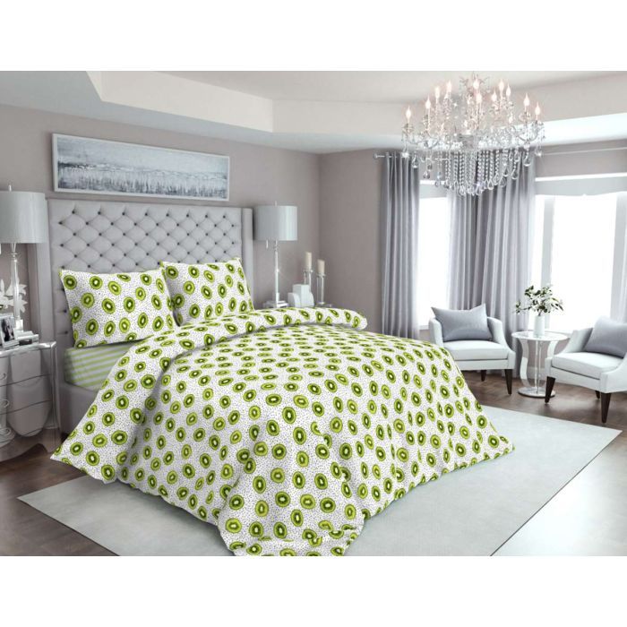 Постільна білизна MirSon Бязь 17-0523 Kiwi King Size (2200003660623)