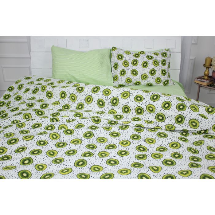 Постільна білизна MirSon Бязь 17-0523 Kiwi King Size (2200003660623) зображення 2