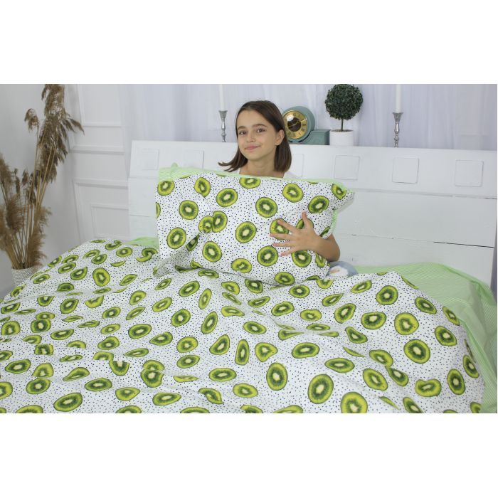 Постільна білизна MirSon Бязь 17-0523 Kiwi King Size (2200003660623) зображення 4