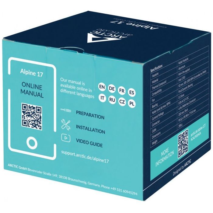Кулер для процессора Arctic Alpine 17 (ACALP00040A) изображение 8