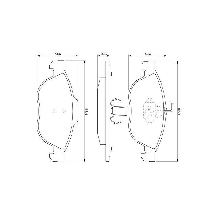 Гальмівні колодки Bosch 0 986 424 507 зображення 4