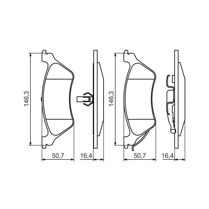 Гальмівні колодки Bosch 0 986 424 816 зображення 7
