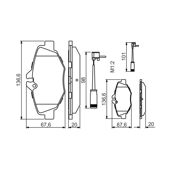 Гальмівні колодки Bosch 0 986 494 285 зображення 5