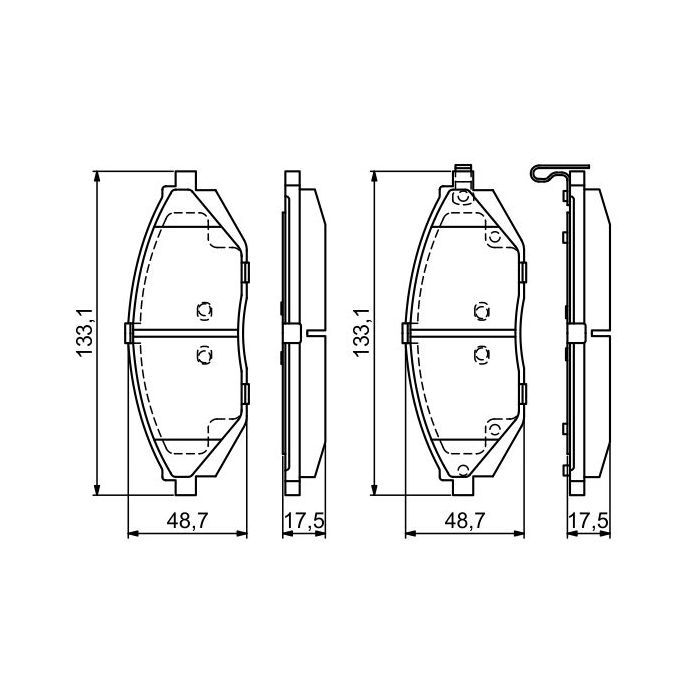 Гальмівні колодки Bosch 0 986 494 684