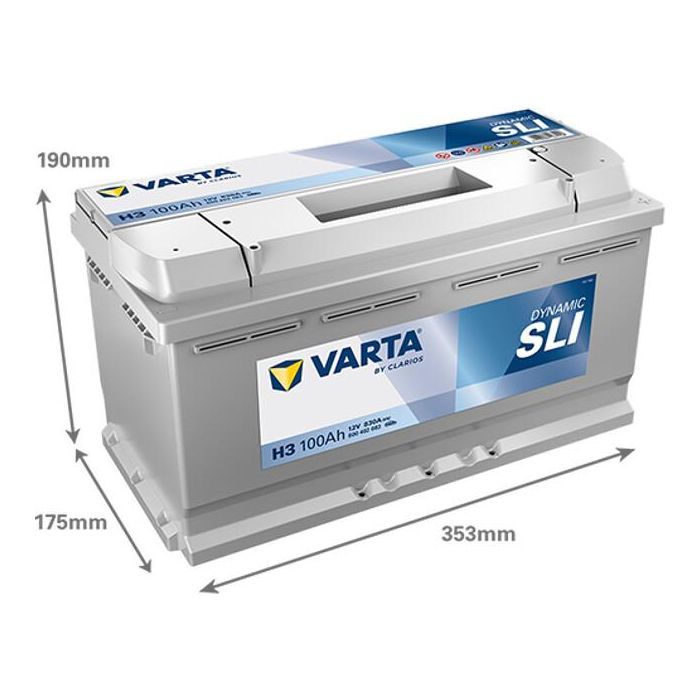 Аккумулятор автомобильный Varta 100Ач Silver Dynamic H3 (600402083) изображение 3