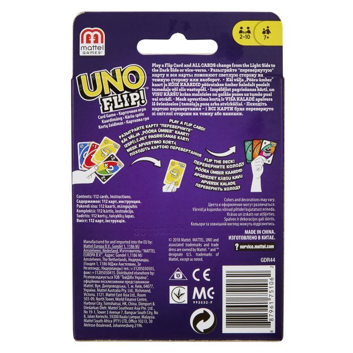 Настольная игра UNO Двойная игра (GDR44) изображение 7