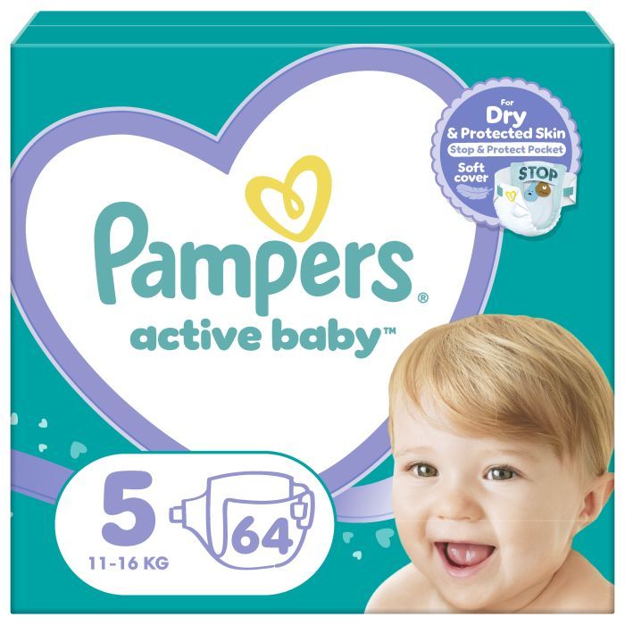 Подгузники Pampers Active Baby Размер 5 (11-16 кг) 38 шт (8006540207796)