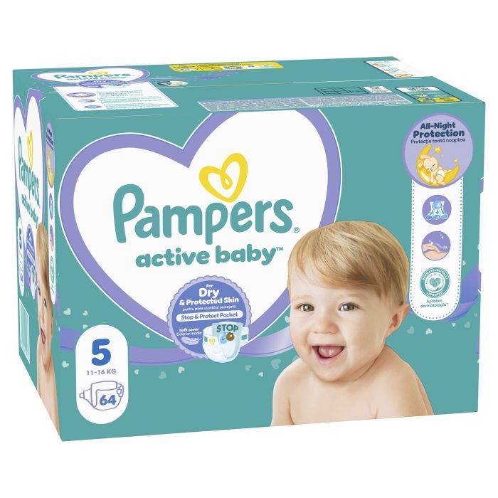 Подгузники Pampers Active Baby Размер 5 (11-16 кг) 38 шт (8006540207796) изображение 2