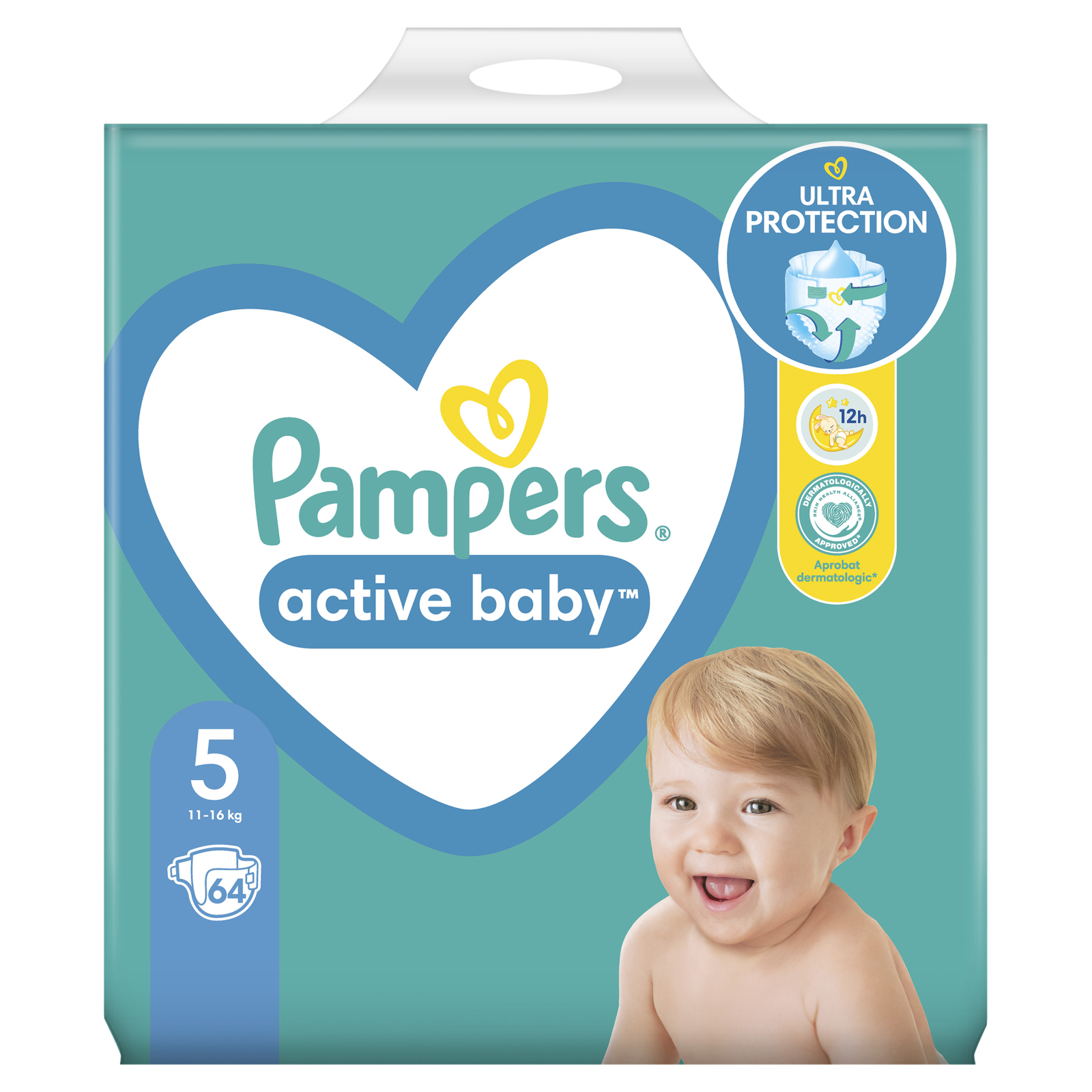 Подгузники Pampers Active Baby Junior Размер 5 (11-16 кг), 90 шт. (8001090951342) изображение 2