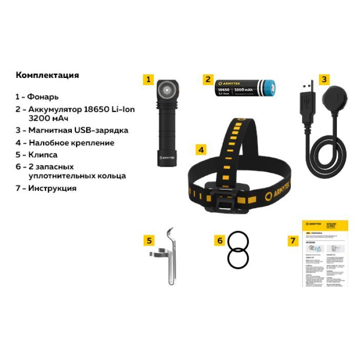 Фонарь Armytek Wizard C2 Marnet USB White (F08901C) изображение 12