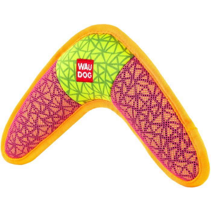 Игрушка для собак WAUDOG Fun Бумеранг 24х14 см розовая (62077) изображение 2