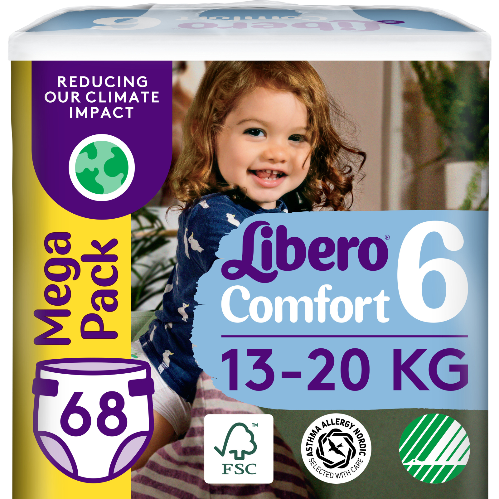 Підгузки Libero Comfort Розмір 6 (13-20 кг) 42 шт (7322541757049)